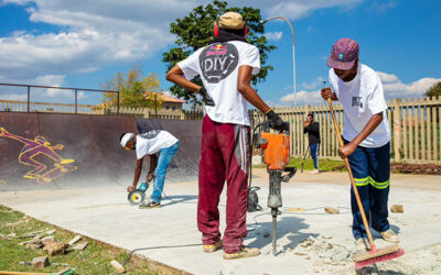 Press Release: Stoked locals upgrade Pimville skate park in Soweto with Red Bull DIY